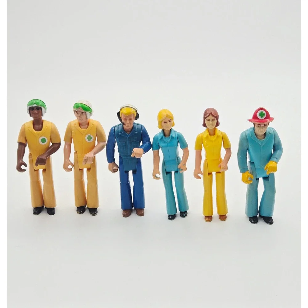 Vintage Fisher Price Adventure Series Action Figure Lot of 6 Rescue Figures
